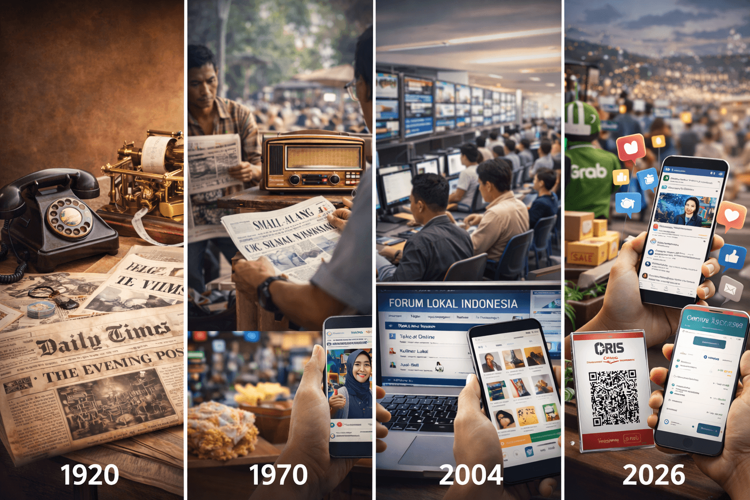 Sejarah Perkembangan TIK di Indonesia: Dari Radio Kolonial hingga Era AI 2026